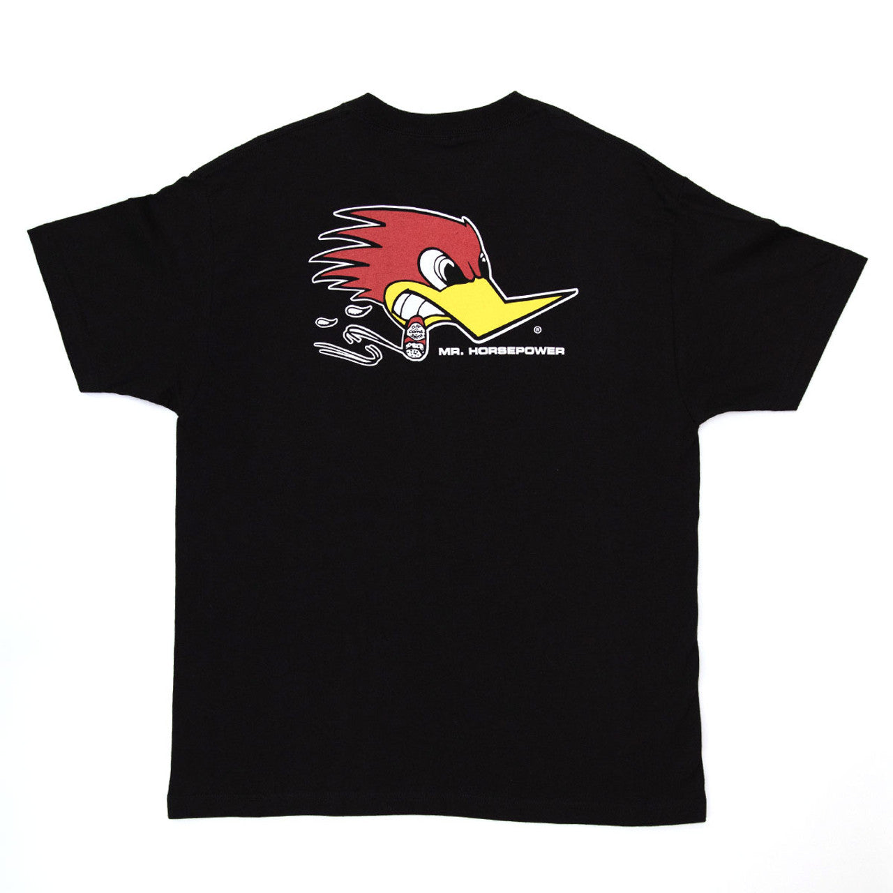 Mr. Horsepower Black Traditional Design T-Shirt