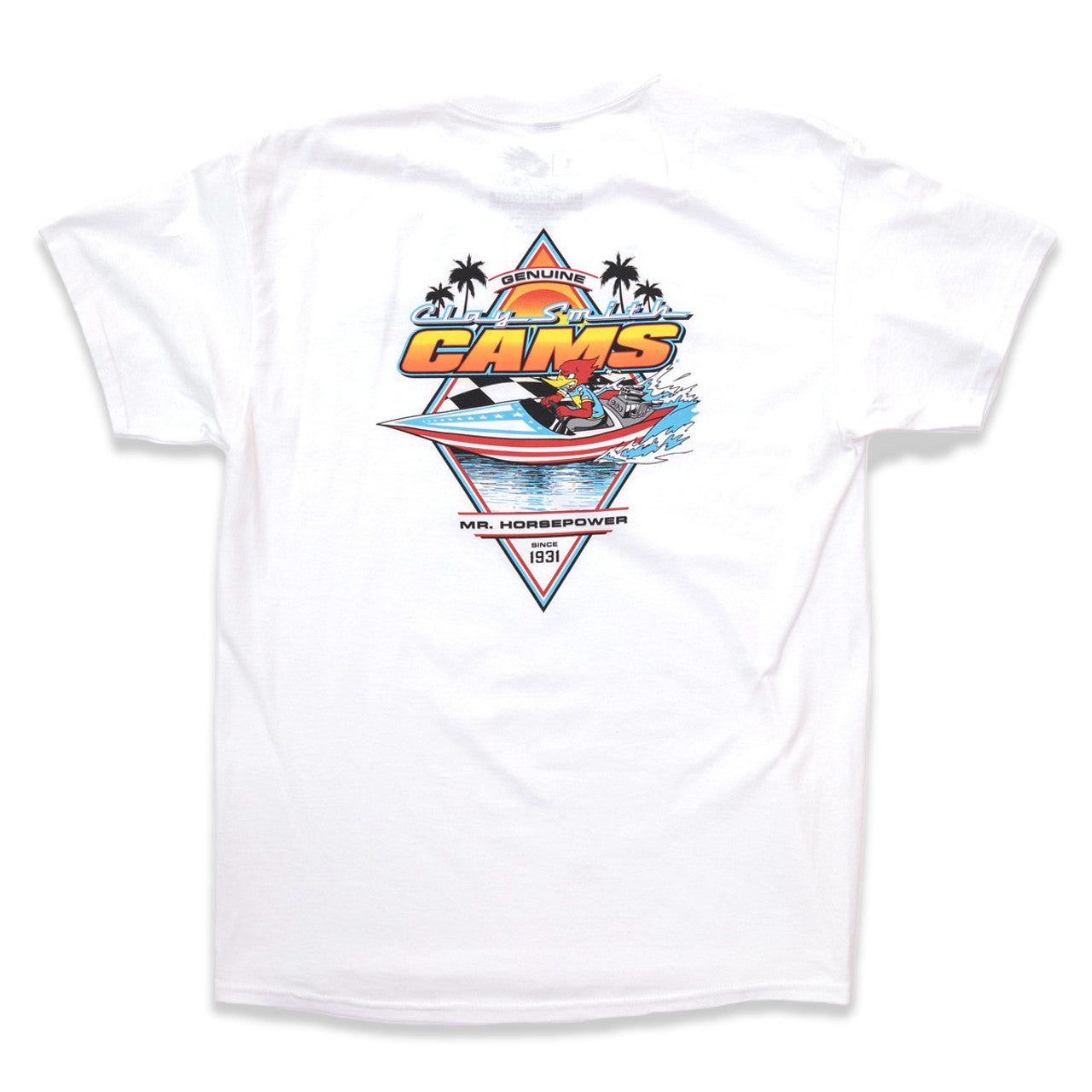 Clay Smith Cams Jet Boat White T-Shirt
