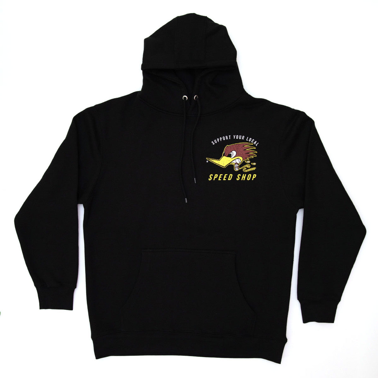 Support Your Local Speed Shop - Black Hooded Sweatshirt