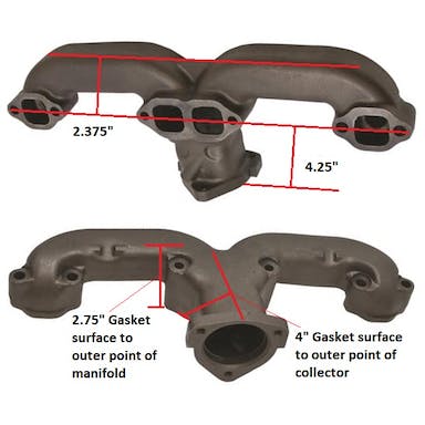 Smoothie Rams Horn Exhaust Manifolds, Small Block Chevy