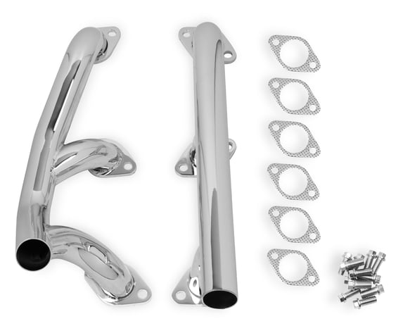 FLOWTECH FLATHEAD REAR EXIT BLOCK HUGGER HEADERS