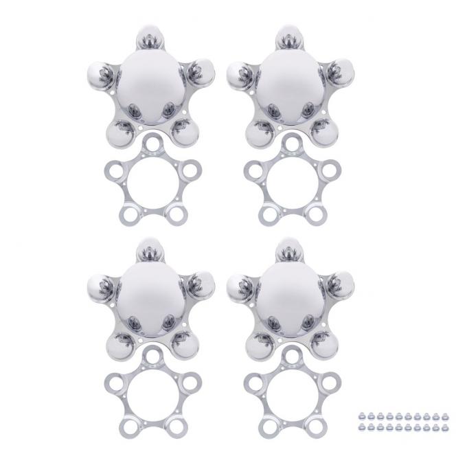 United Pacific 5 X 4-3/4" Spider Wheel Hub Cover (4/Set) C8056
