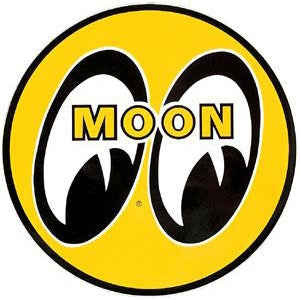MOON Eyeball Logo 12" Yellow Decal