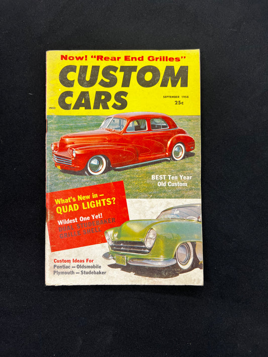 Custom Cars Magazine September 1958
