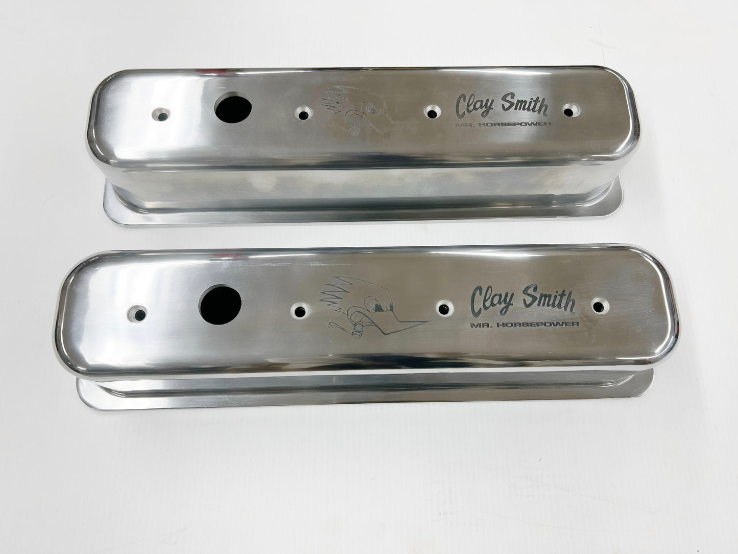 Small Block Chevrolet Tall Late Model Valve Cover - Laser Etched