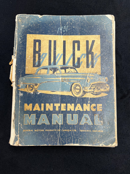 Canadian 1951 Buick Repair Shop Manual Original