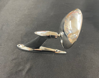Rear View Mirror - Outside - 2 Hole - W/Script - 1952-64 Ford Cars