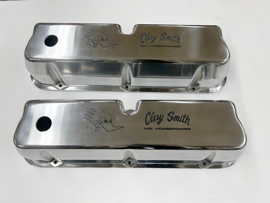 SB Ford Tall Valve Covers with Logo Laser Etched
