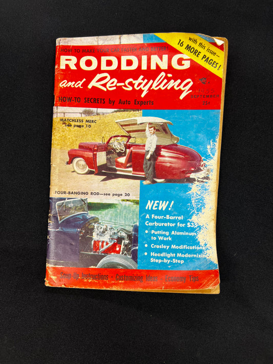 Rodding & re-styling Magazine september 1955