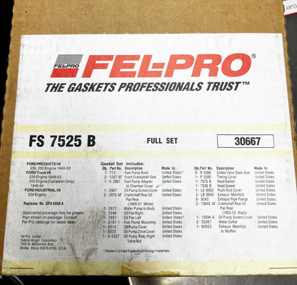 Ford Flathead FEL-PRO FS 7525 B Full Gasket Set