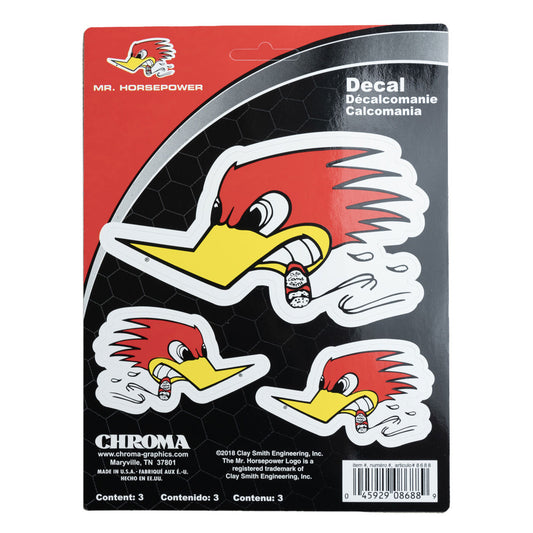 Mr. Horsepower 3 Piece Decal Sheet