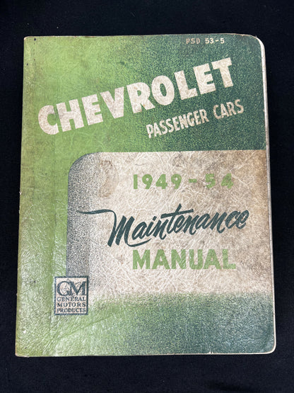 Chevrolet Passenger Cars 1949-1954 Maintenance Manual - PSD 53-5