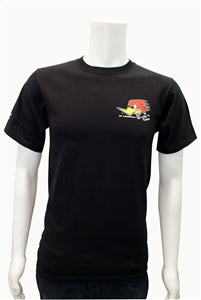 Kids Clay Smith Mr. Horsepower Traditonal Design T-Shirt - Black