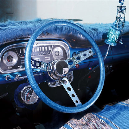 MOONEYES ORIGINAL California Metal Flake "Finger Grip" Steering Wheel 15"