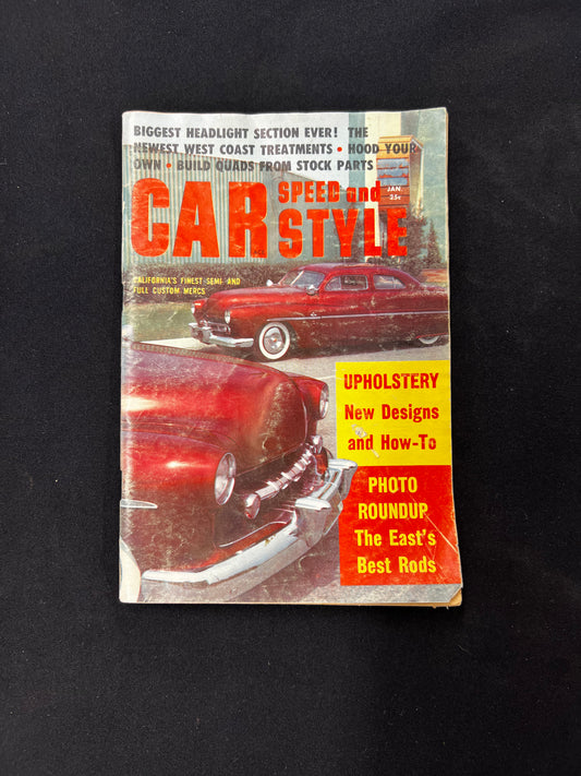 Car Speed and Style January 1959