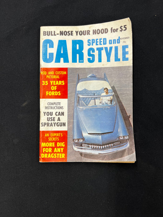Car Speed and Style Magazine November 1959