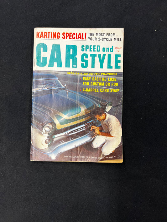 Car Speed and Style Magazine January 1960