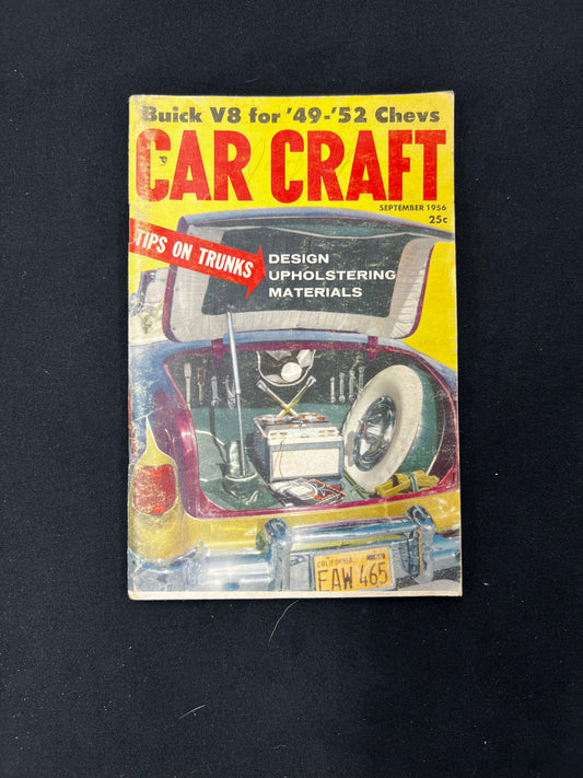Car Craft Magazine September 1956
