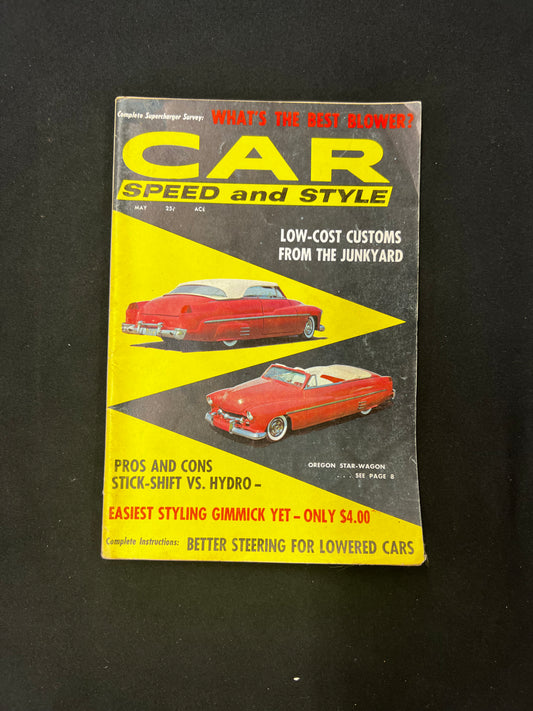 Car Speed and Style Magazine May 1958