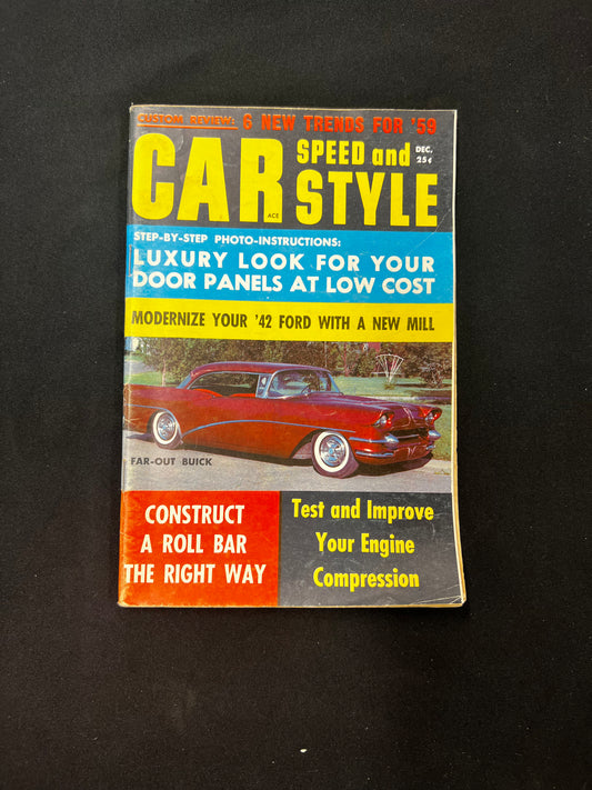 Car Speed and Style magazine, December 1958