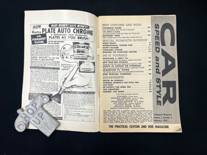 Car Speed and Style Magazine February 1958