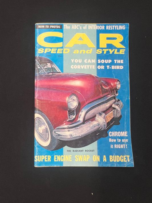 Car Speed and Style Magazine November 1958