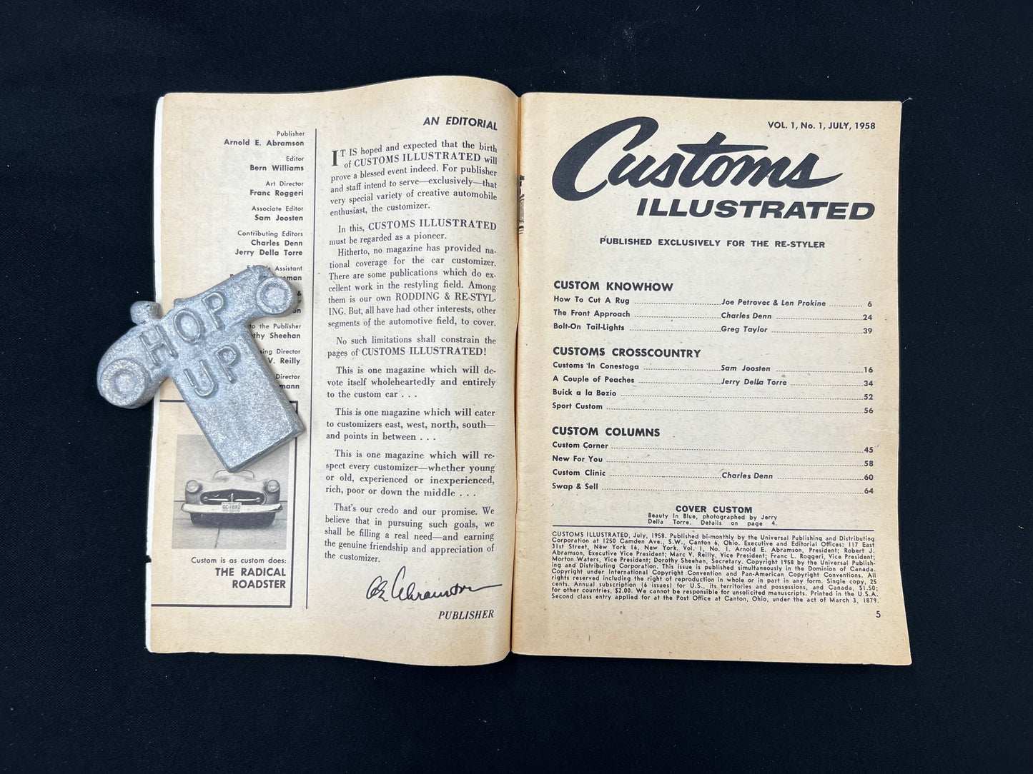 Customs Illustrated Magazine July 1958