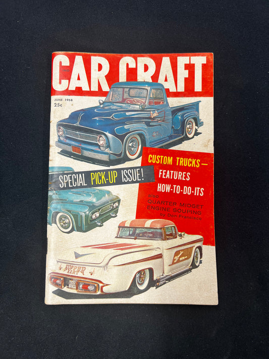 Car Craft Magazine June 1958