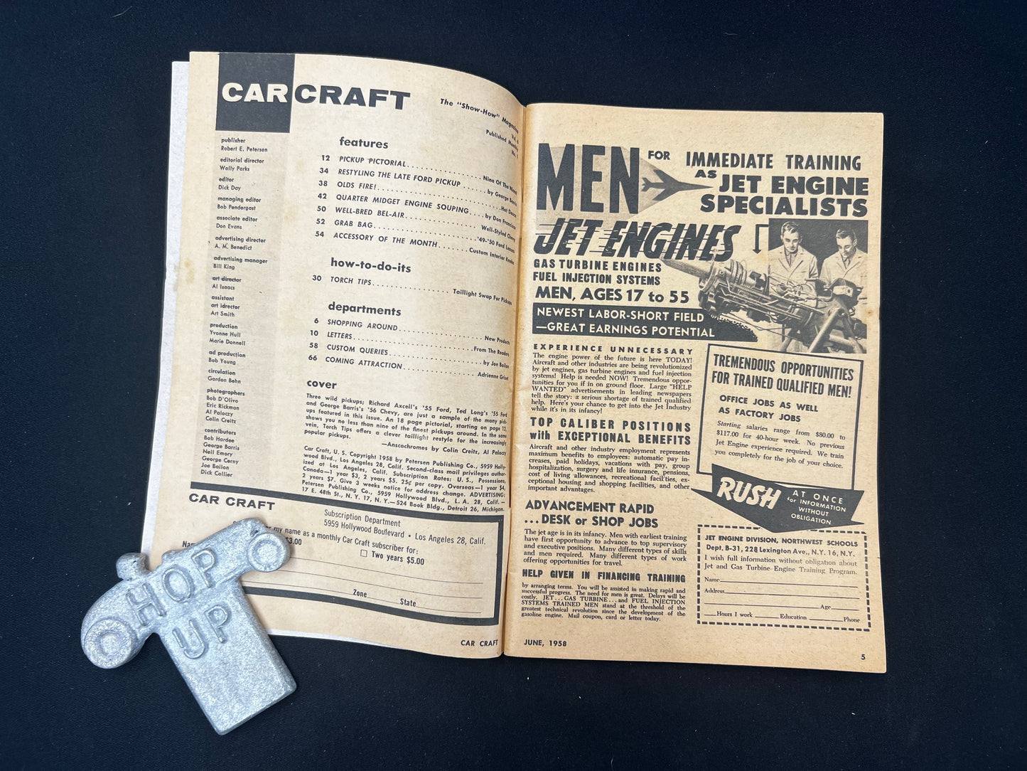 Car Craft Magazine June 1958
