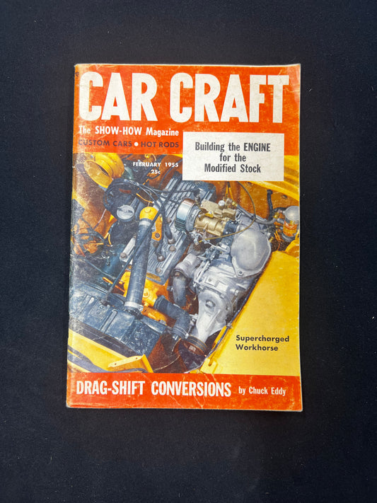 Car Craft Magazine February 1955