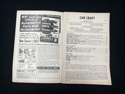 Car Craft Magazine April 1954