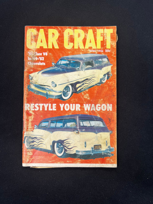 Car Craft Magazine April 1956