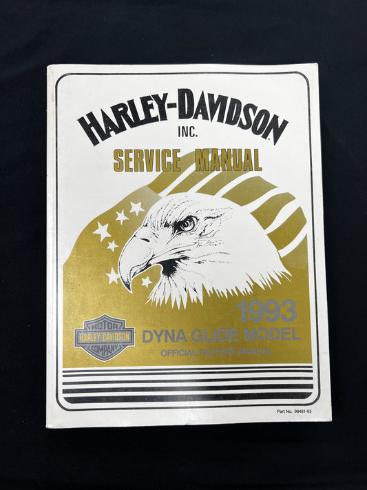 Harley Davidson 1993 DYNA GLIDE Model OEM Official Factory Manual