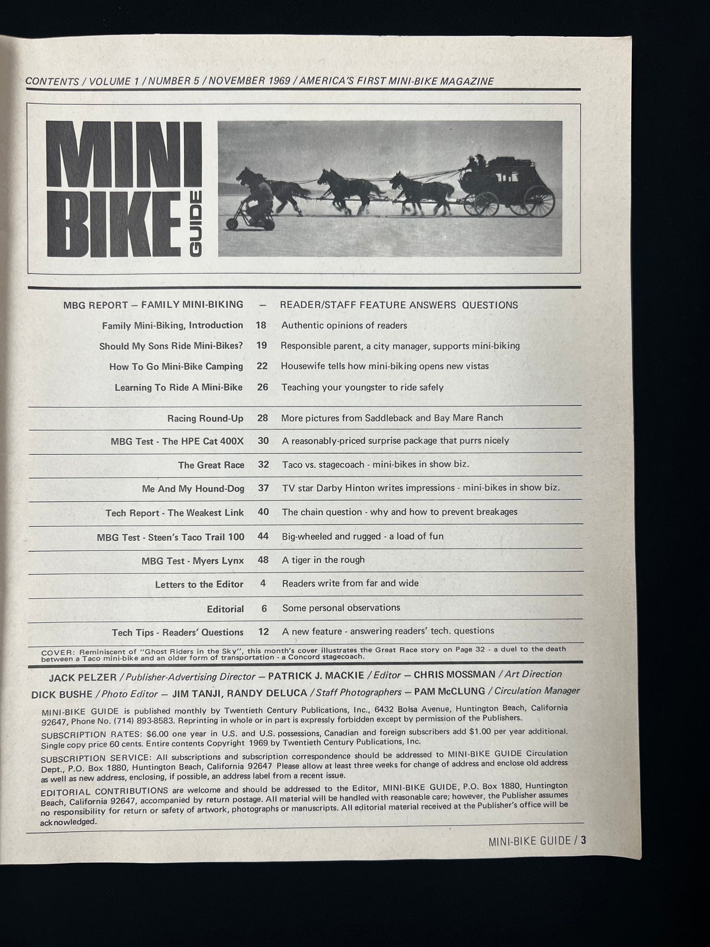 Mini Bike Guide November 1969