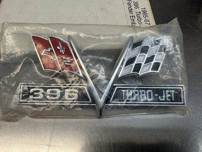 1965-67 Chevelle/El Camino, 396 Turbo-Jet  Fender Emblem
