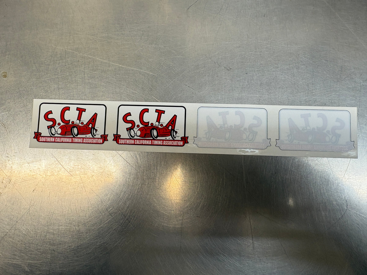 SCTA Roadster 4 decal strip