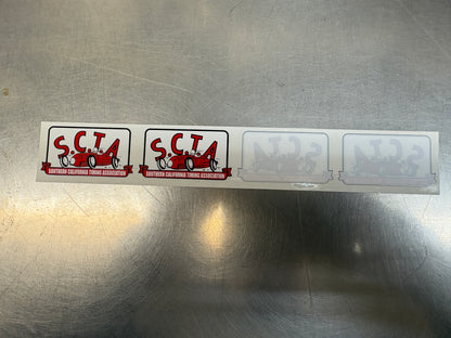 SCTA Roadster 4 decal strip