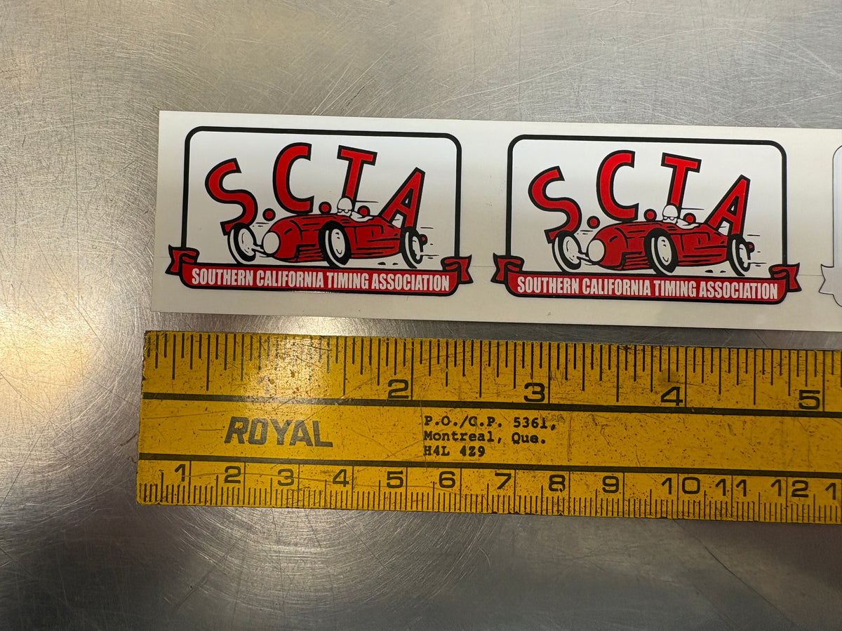 SCTA Roadster 4 decal strip