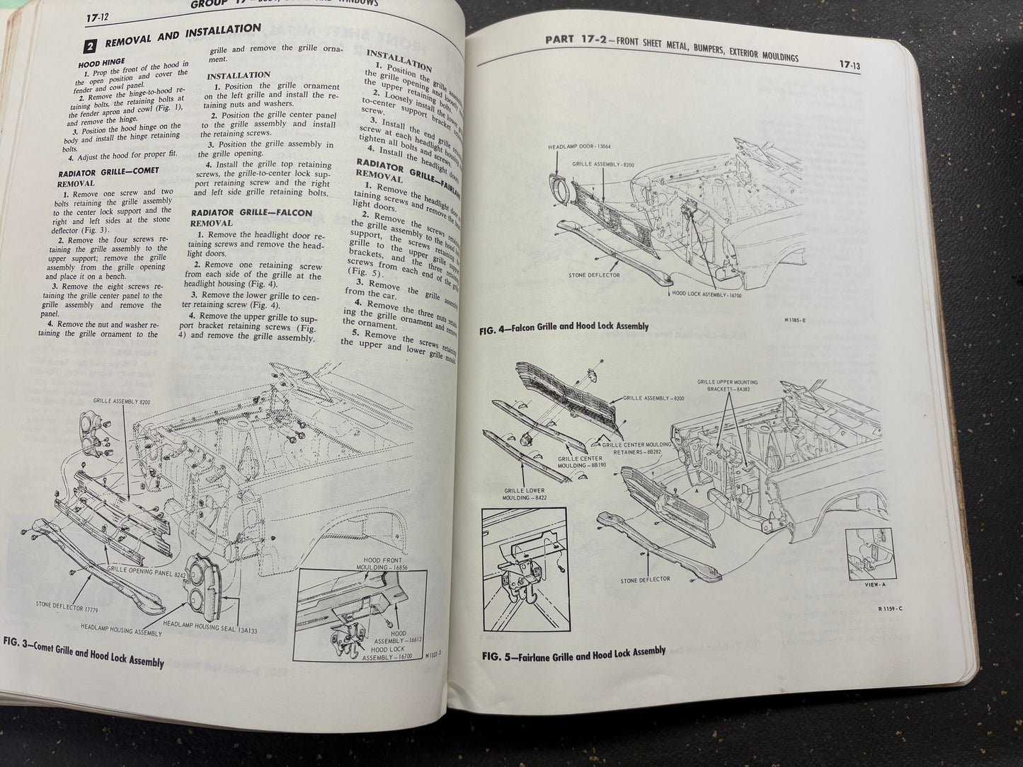 ORIGINAL 1966 FORD COMET, FALCON, FAIRLANE, MUSTANG FACTORY SHOP MANUAL