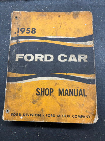ORIGINAL 1958 FORD SERVICE MANUAL