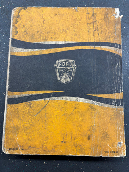 ORIGINAL 1958 FORD SERVICE MANUAL