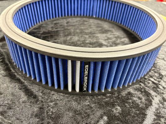 EDELBROCK BLUE 14" PRO-FLO FILTER