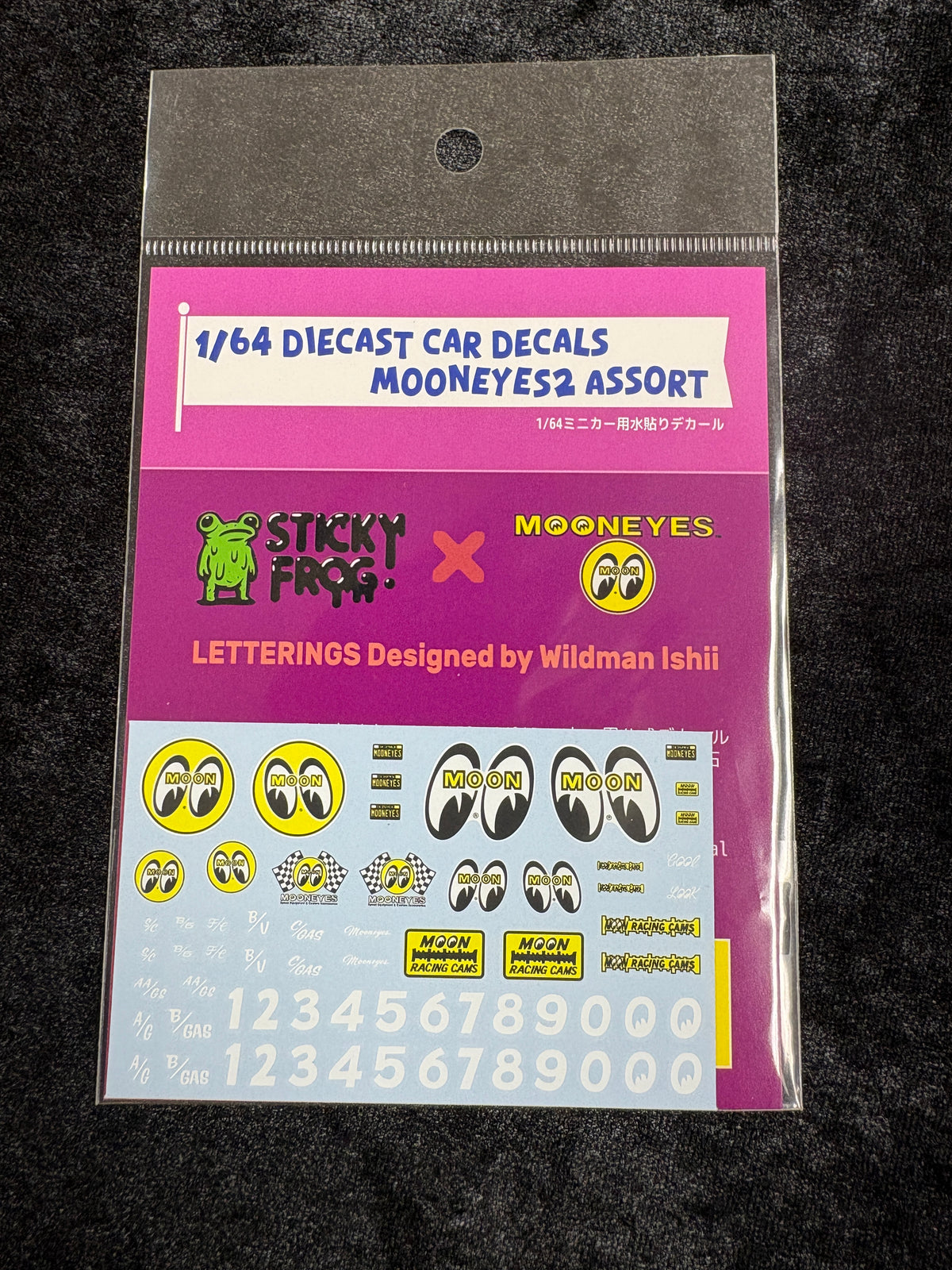 1/64 Diecast Car Decals MOONEYES Assort