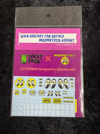 1/64 Diecast Car Decals MOONEYES Assort