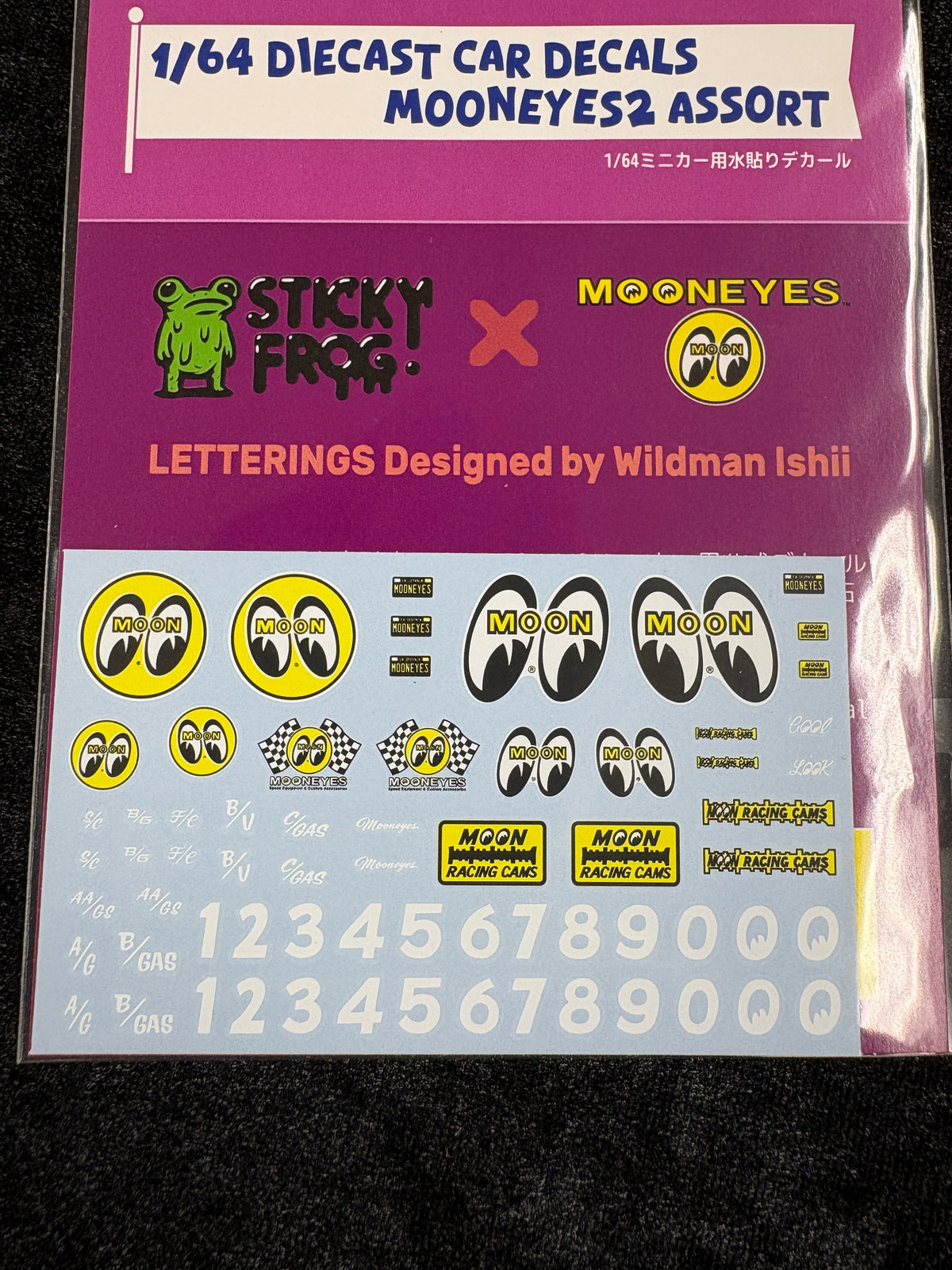 1/64 Diecast Car Decals MOONEYES Assort