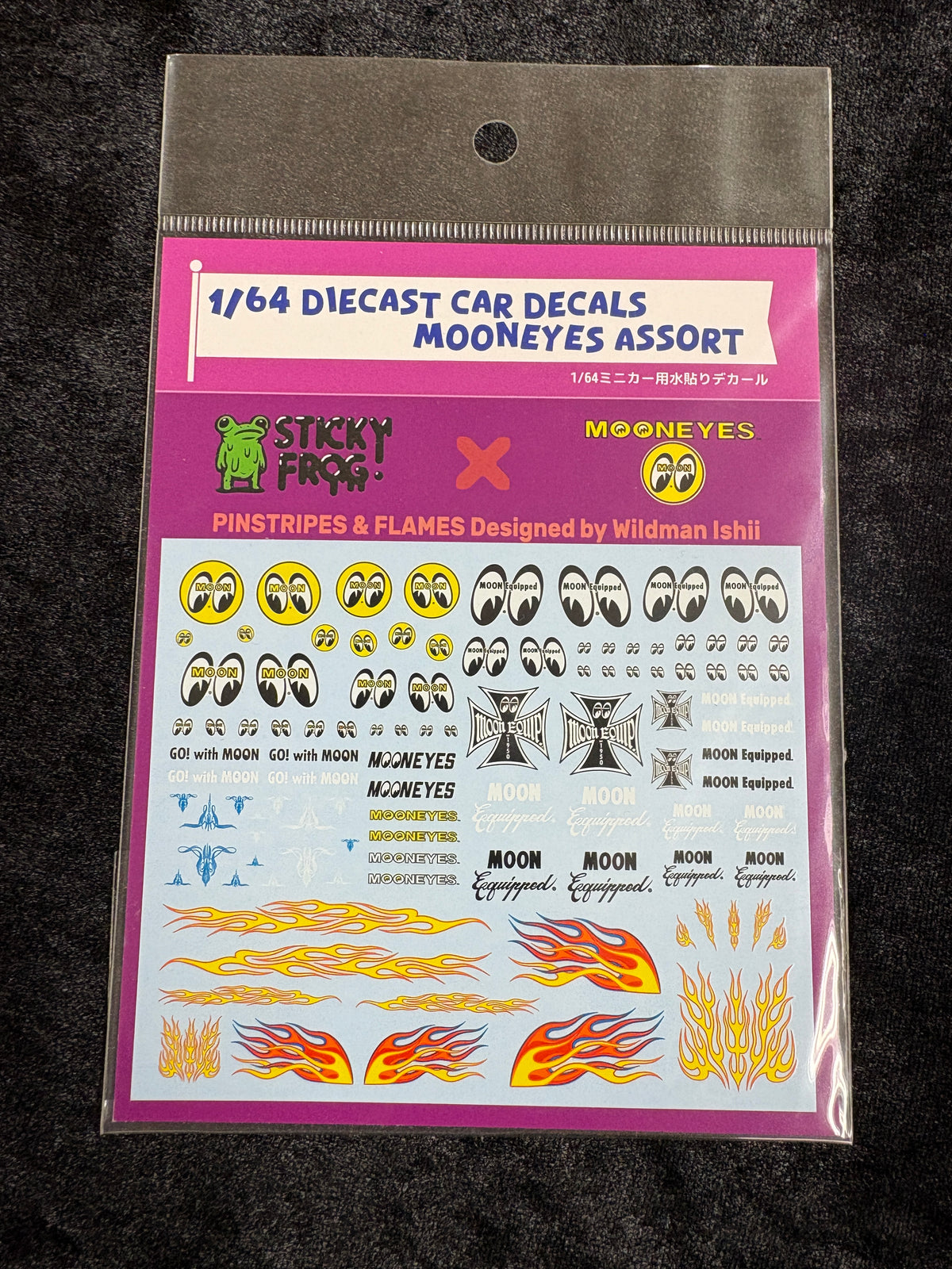 1/64 Diecast Car Decals MOONEYES Assort