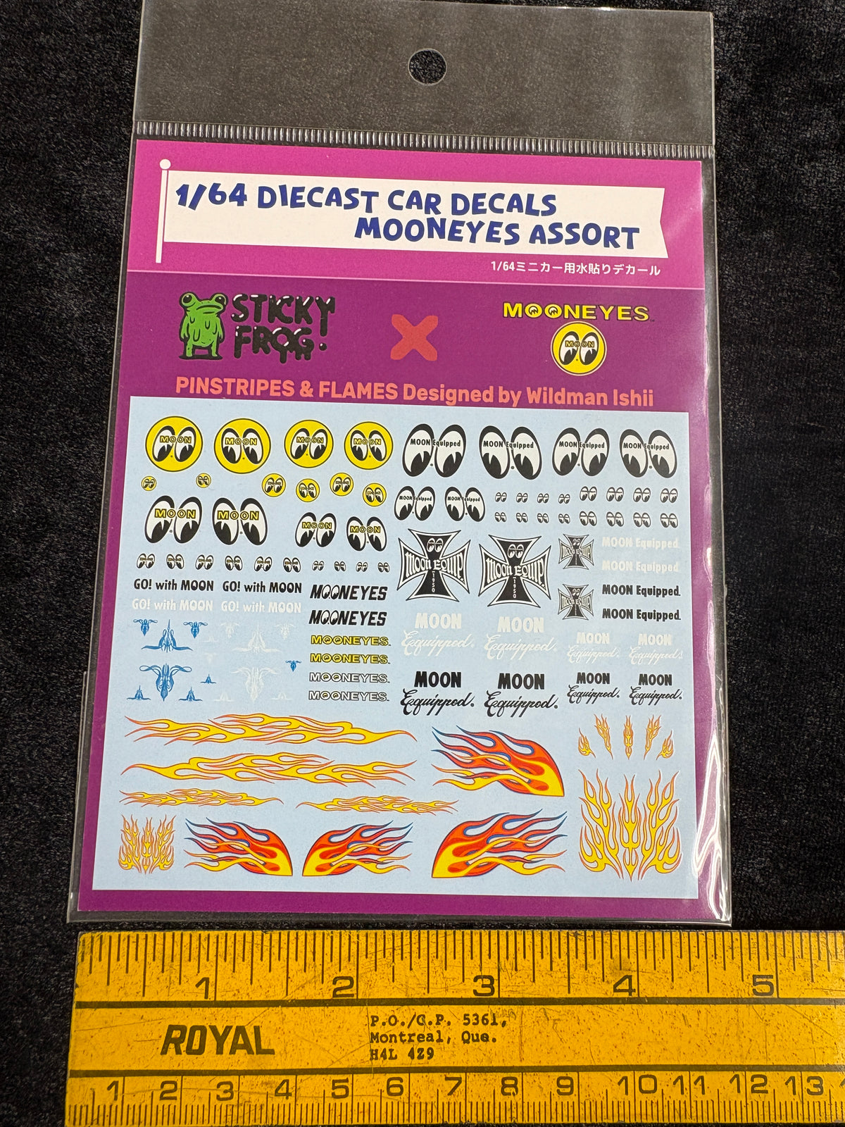 1/64 Diecast Car Decals MOONEYES Assort