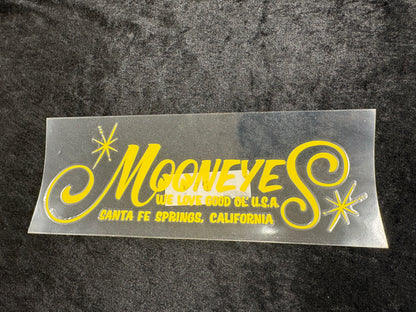 Mooneyes Script Die Cut Decal
