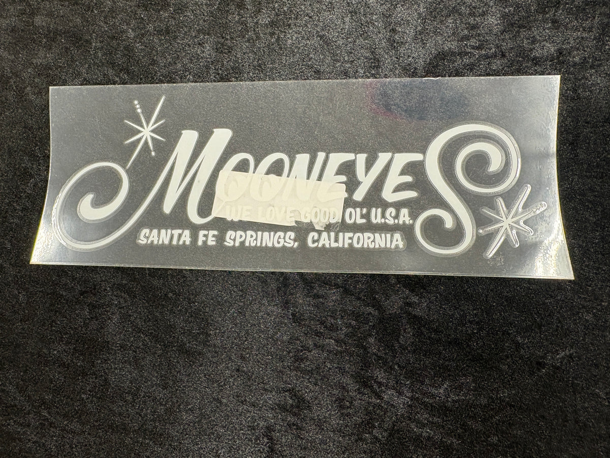 Mooneyes Script Die Cut Decal