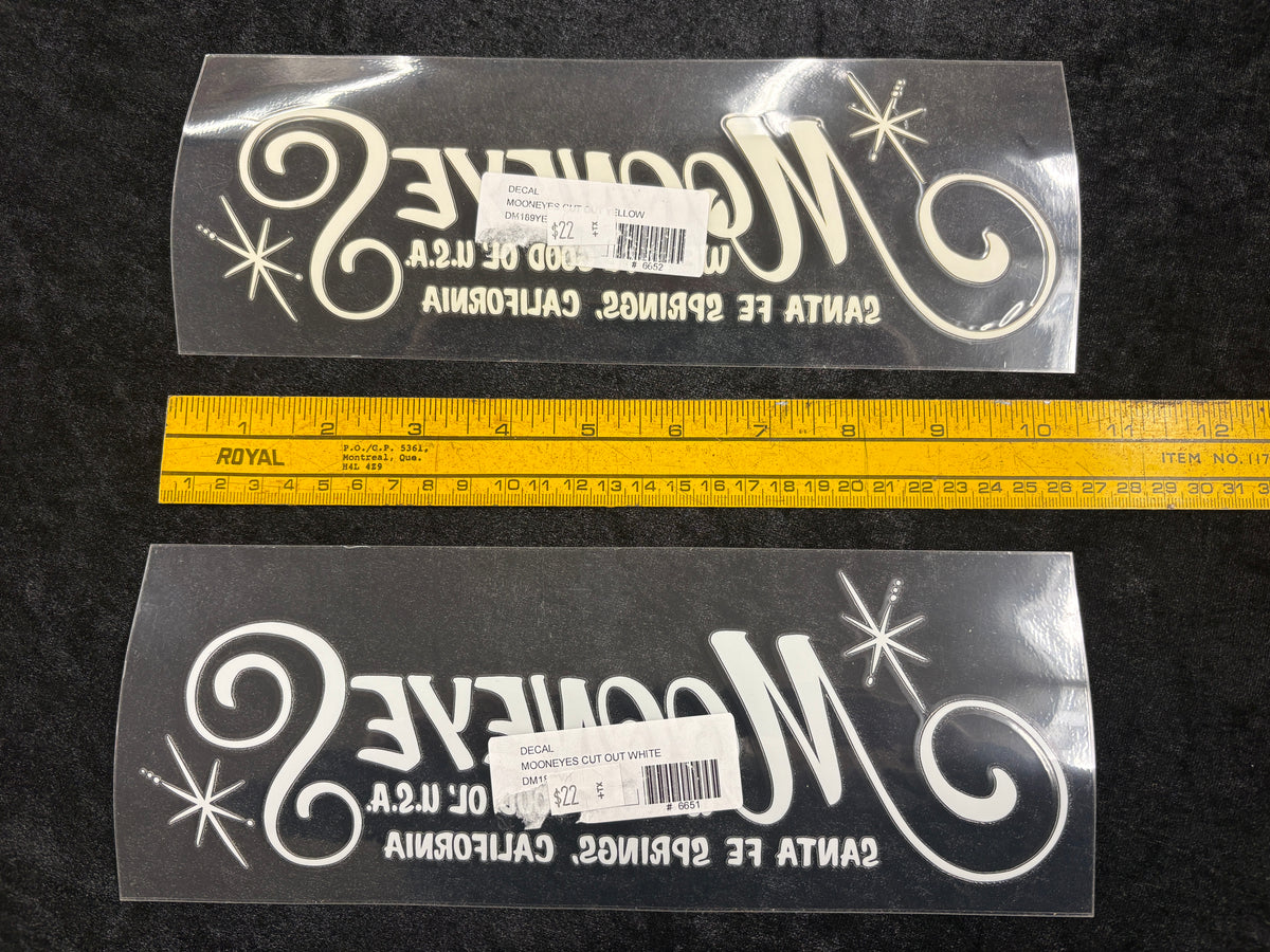 Mooneyes Script Die Cut Decal